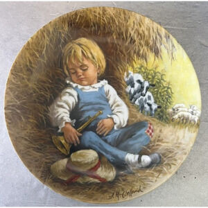Little Boy Blue Collector Plate 1980 Mother Goose Series John McClellan Cert/Box